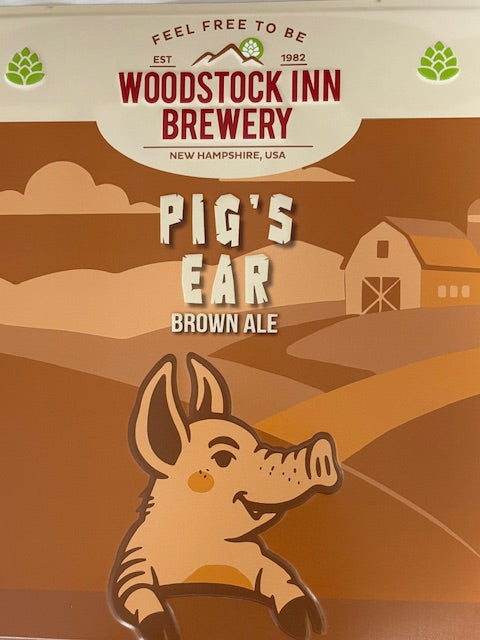 Tin Beer Signs 17 1/2 x 17 1/2 Pigs Ears