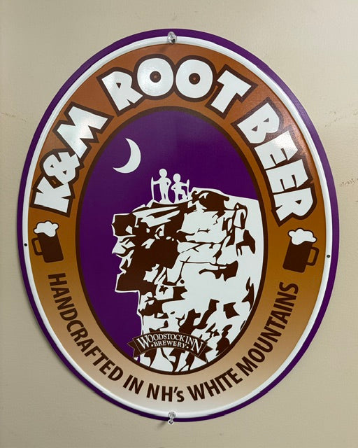 Tin  K&M Root Beer Sign
