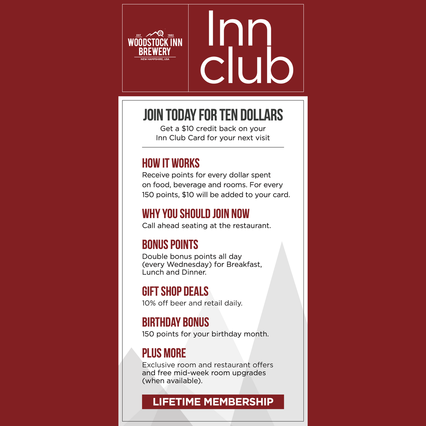 Inn Club Membership